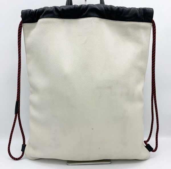 Gucci Logo Drawstring Backpack (White) - Image 4