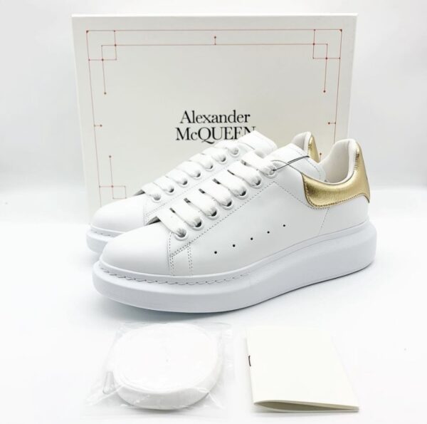 Alexander Mcqueen Gold Tab 38.5 White