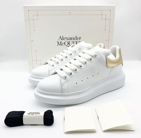 Alexander Mcqueen Gold Tab 39.5 White