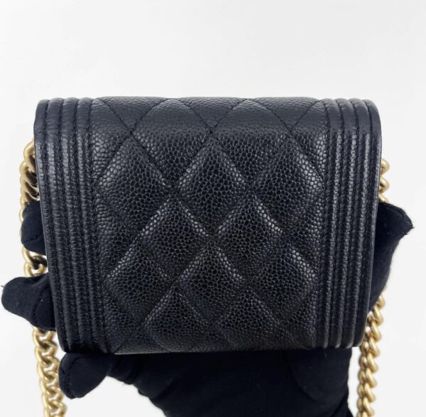 Chanel Mini Boy Woc GHW Black - Image 4