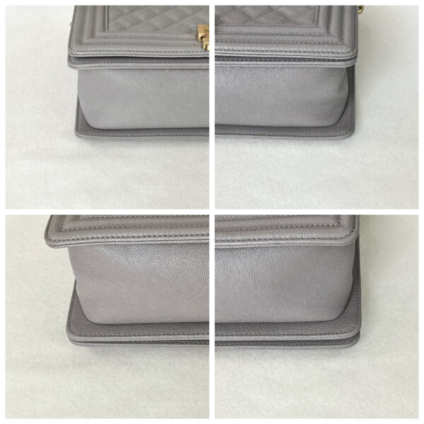 Chanel Medium Le Boy Caviar Grey - Image 9