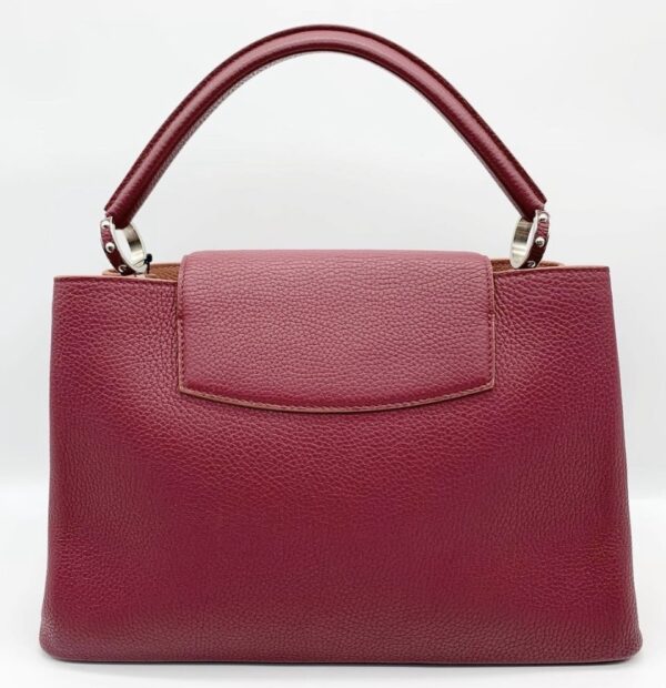 LV Capucines MM Taurillon (Maroon) - Image 4