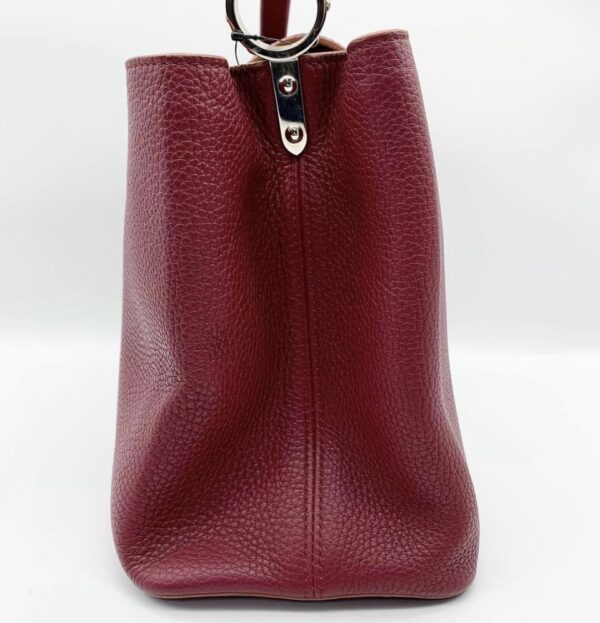 LV Capucines MM Taurillon (Maroon) - Image 5