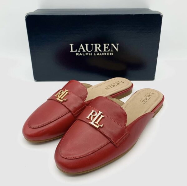 Brand New Ralph Lauren Mules 5.5B Red