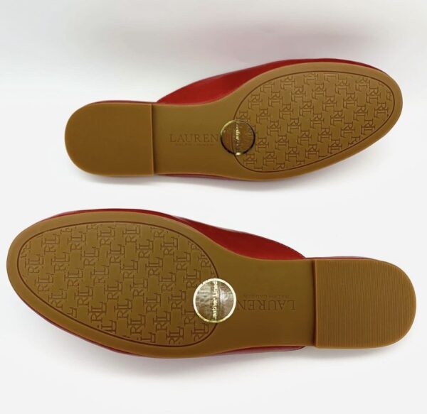 Brand New Ralph Lauren Mules 5.5B Red - Image 3