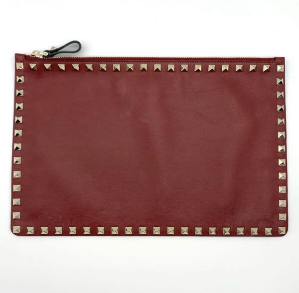 Valentino Clutch Bag Maroon - Image 2