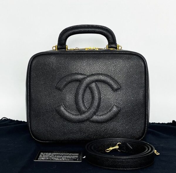 Chanel CC Square Vanity Bag in Caviar Black