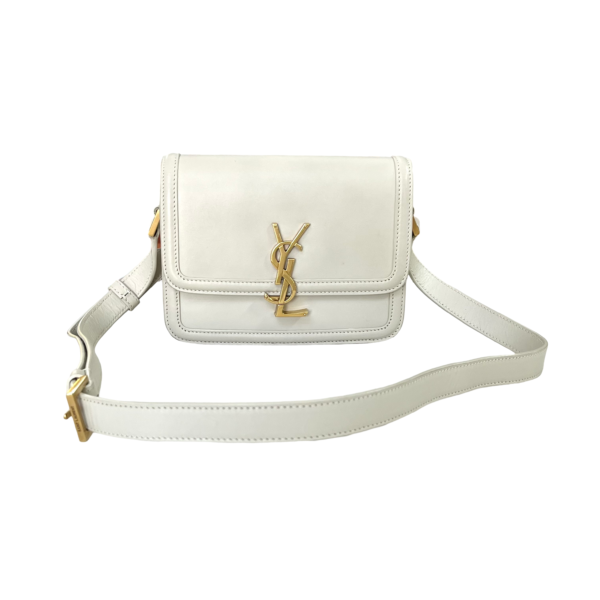YSL SMALL SOLFERINO GHW WHITE - Image 8