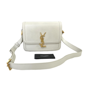 YSL SMALL SOLFERINO GHW WHITE