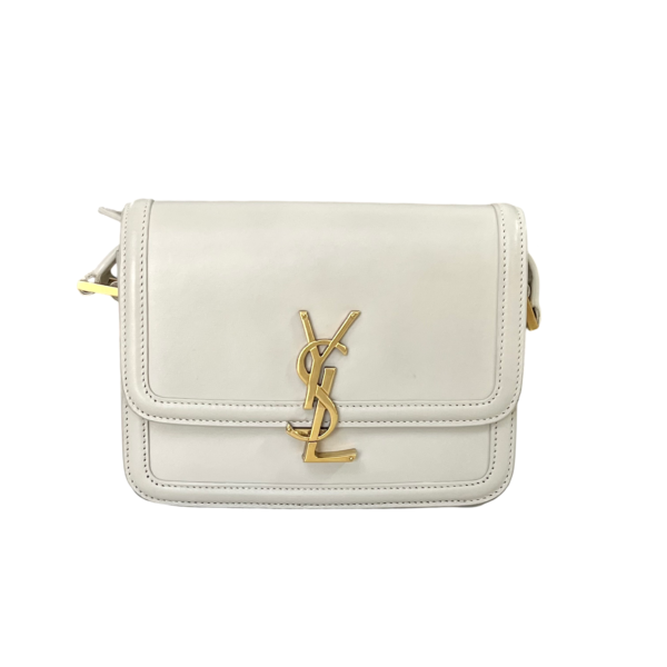 YSL SMALL SOLFERINO GHW WHITE - Image 9