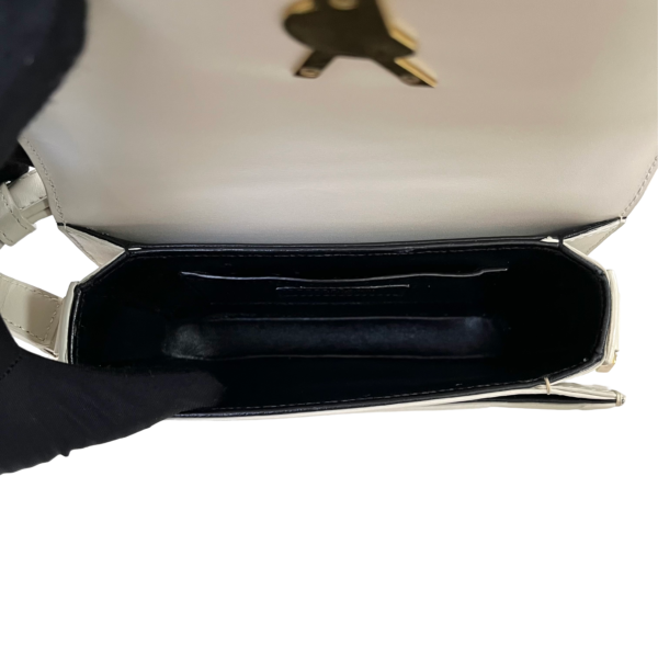 YSL SMALL SOLFERINO GHW WHITE - Image 6