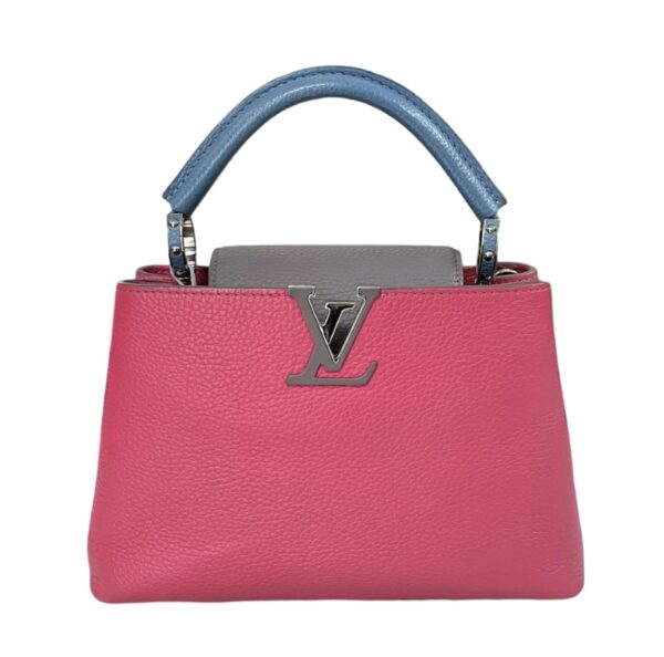 LV CAPUCINES BB PINK BLUE - Image 9