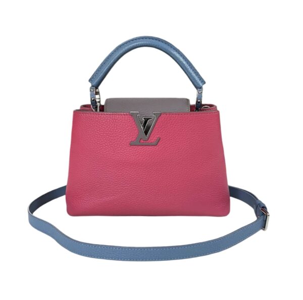 LV CAPUCINES BB PINK BLUE - Image 8