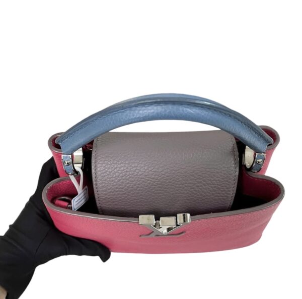 LV CAPUCINES BB PINK BLUE - Image 4