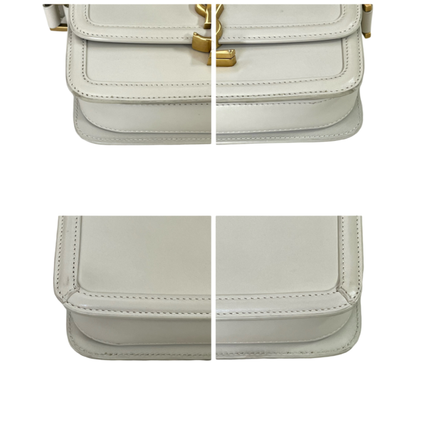 YSL SMALL SOLFERINO GHW WHITE - Image 7