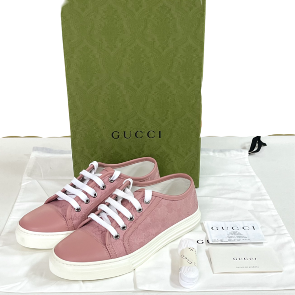 BNEW GUCCI GG SNEAKERS PINK 35