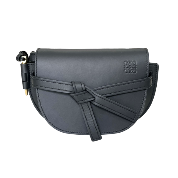 LOEWE MINI GATE LOGO STRAP BLACK - Image 4