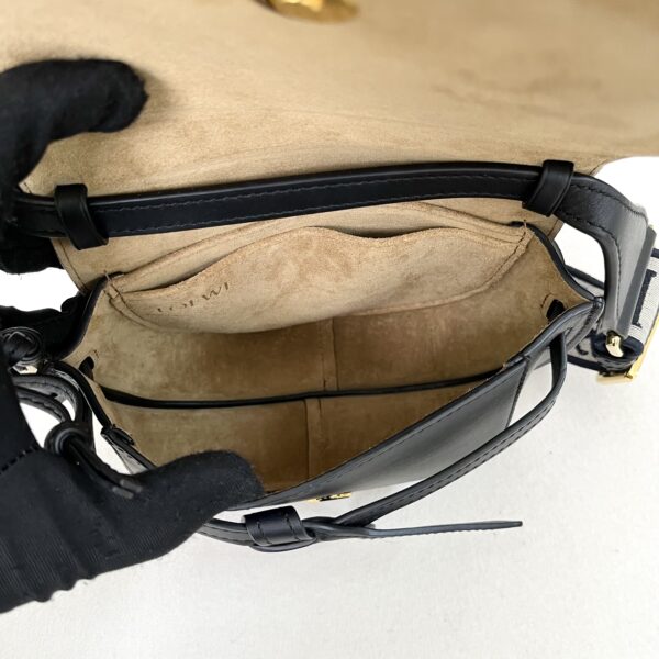 LOEWE MINI GATE LOGO STRAP BLACK - Image 8