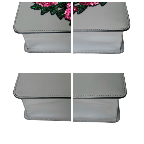 GUCCI MEDIUM SYLVIE FLORAL GRAY - Image 9