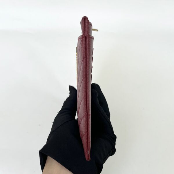 YSL BILL POUCH GHW MAROON - Image 9