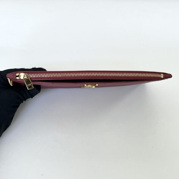 YSL BILL POUCH GHW MAROON - Image 8