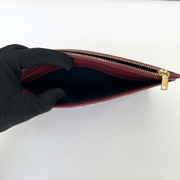 YSL BILL POUCH GHW MAROON - Image 7