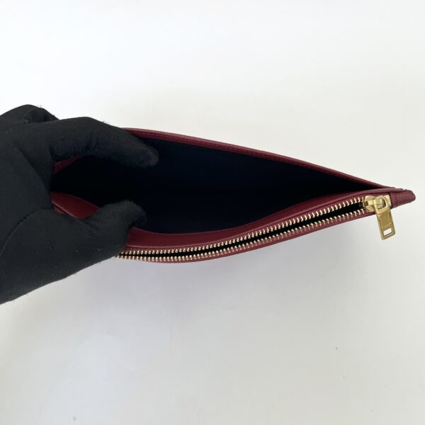 YSL BILL POUCH GHW MAROON - Image 11