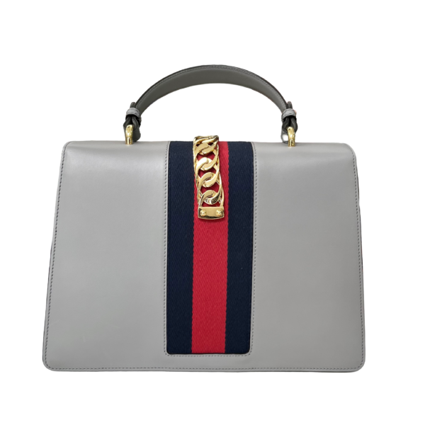 GUCCI MEDIUM SYLVIE FLORAL GRAY - Image 4