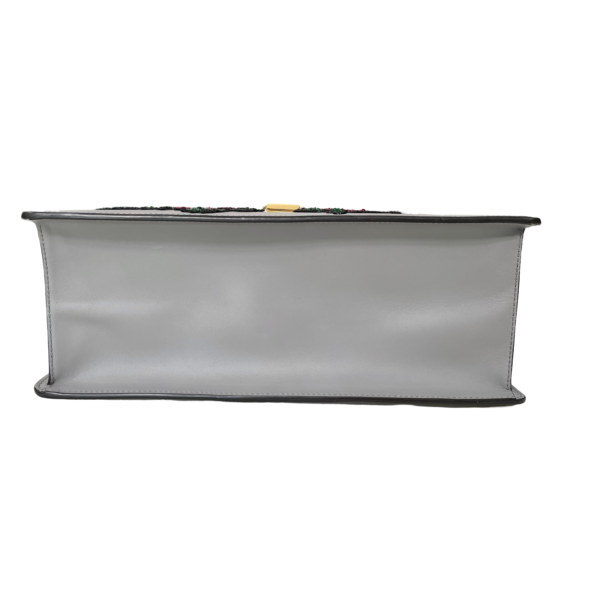 GUCCI MEDIUM SYLVIE FLORAL GRAY - Image 7