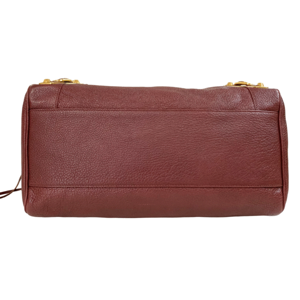 BALENCIAGA VELO METALLIC EDGE MAROON - Image 5