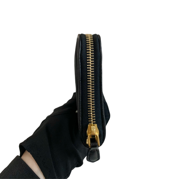 PRADA NYLON LONG WALLET GHW BLACK - Image 7