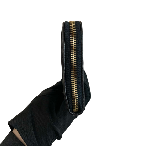 PRADA NYLON LONG WALLET GHW BLACK - Image 2