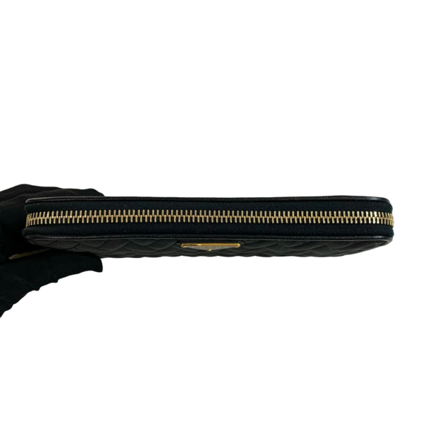 PRADA NYLON LONG WALLET GHW BLACK - Image 3