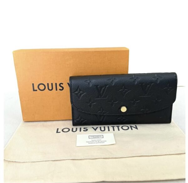 LV EMPREINTE EMILIE WALLET BLACK MICROCHIP