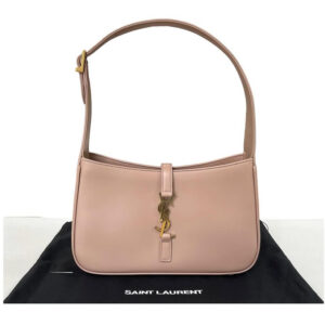 YSL LE 5 A 7 MEDIUM HOBO BAG NUDE PINK