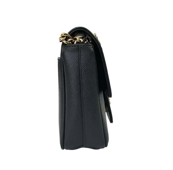 PRADA 1BD193 SAFFIANO FLAP BLACK - Image 6