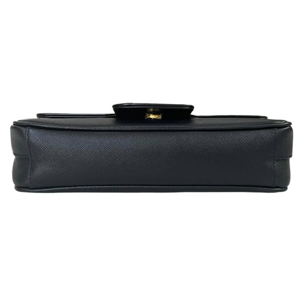 PRADA 1BD193 SAFFIANO FLAP BLACK - Image 4