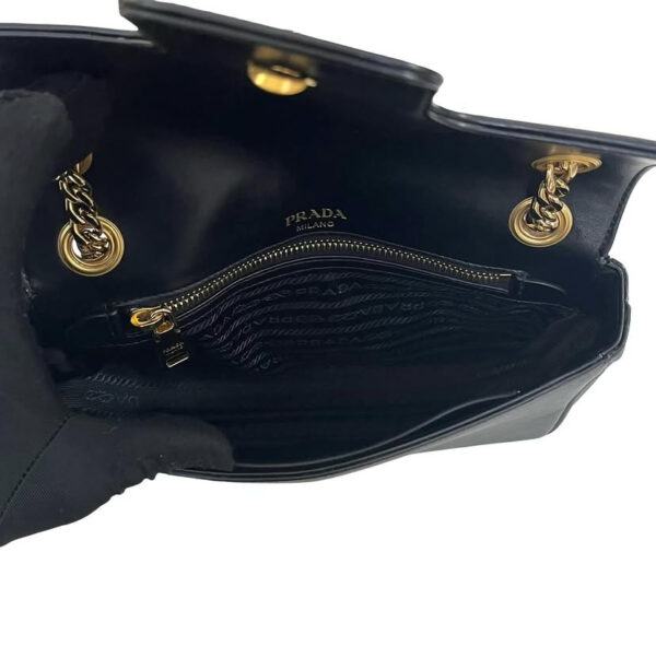 PRADA 1BD193 SAFFIANO FLAP BLACK - Image 3