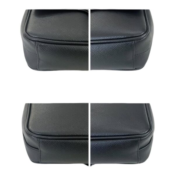 PRADA 1BD193 SAFFIANO FLAP BLACK - Image 2