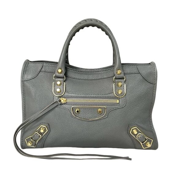 BALENCIAGA SMALL CITY MET EDGE GHW GRAY - Image 9