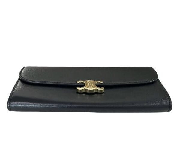 CELINE TRIOMPHE LONG WALLET BLACK - Image 5