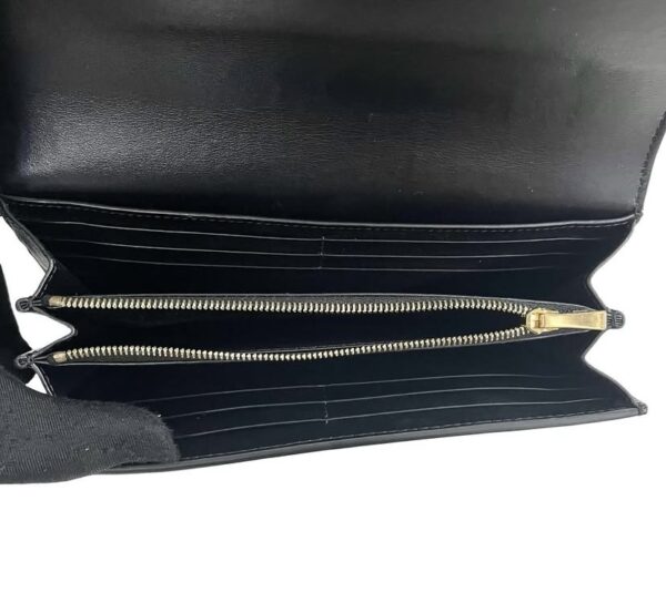 CELINE TRIOMPHE LONG WALLET BLACK - Image 2