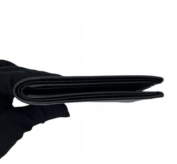 PRADA 2MO513 SAFFIANO TRIANGLE WALLET BLACK - Image 7