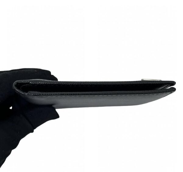 PRADA 2MO513 SAFFIANO TRIANGLE WALLET BLACK - Image 6