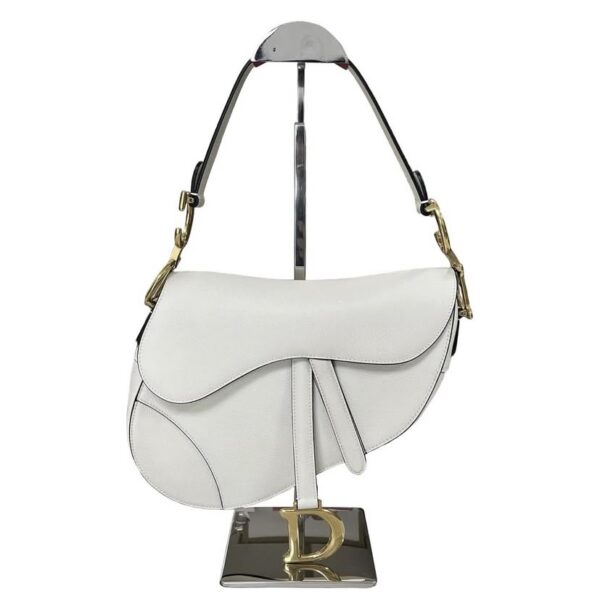 CHRISTIAN DIOR MEDIUM SADDLE WHITE - Image 10