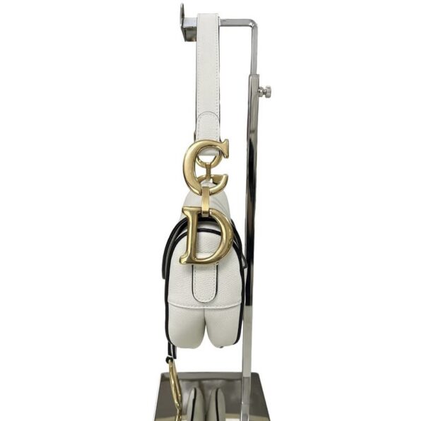 CHRISTIAN DIOR MEDIUM SADDLE WHITE - Image 9