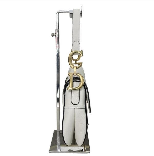 CHRISTIAN DIOR MEDIUM SADDLE WHITE - Image 7