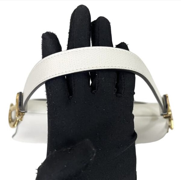 CHRISTIAN DIOR MEDIUM SADDLE WHITE - Image 6