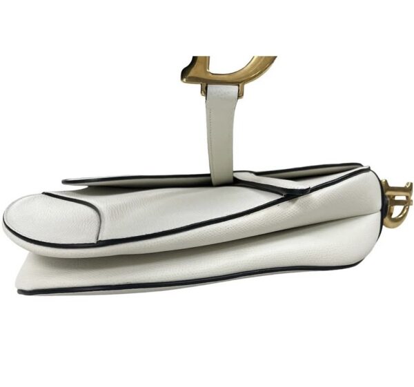 CHRISTIAN DIOR MEDIUM SADDLE WHITE - Image 4