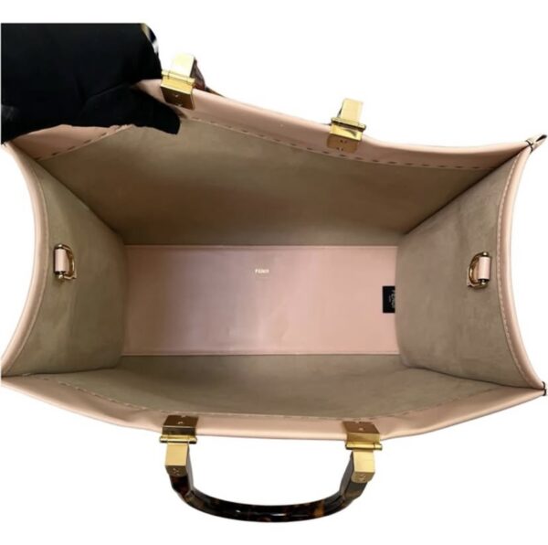 FENDI MEDIUM SUNSHINE TOTE ROSE PINK - Image 3